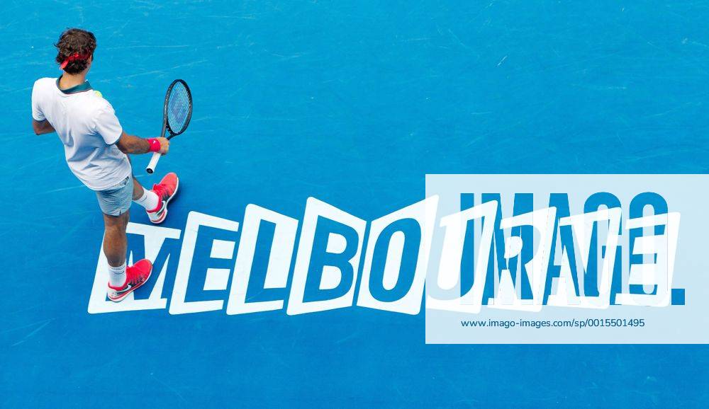TENNIS - ATP, Australian Open 2014 MELBOURNE,AUSTRALIEN,18.JAN.14 - TENNIS - ATP Tennis Herren World Tour, Grand Slam, Australian Open. Bild zeigt Roger Federer (SUI).
