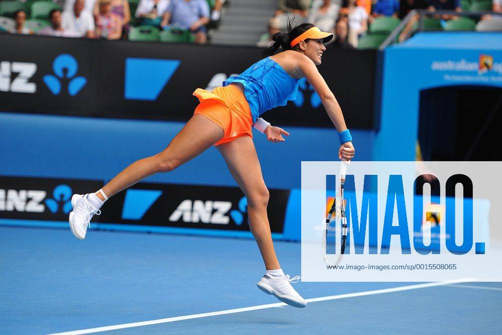 Garbine Muguruza (ESP) TENNIS : Open d Australie - Melbourne - 18 01 2014 TennisMagazine Panoramlc