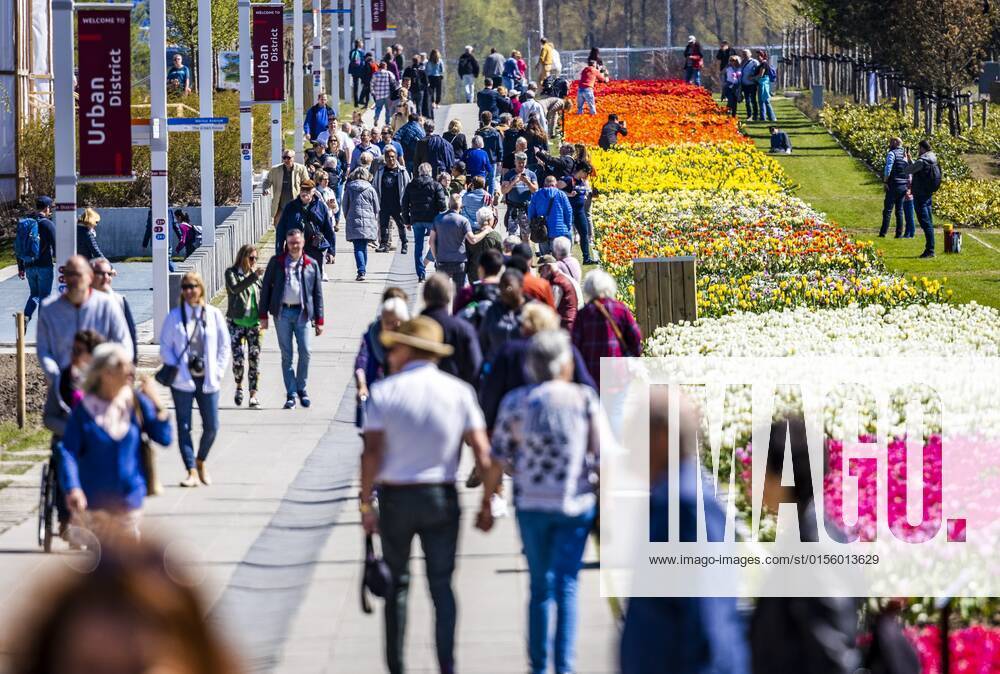 2022 04 17 12 57 18 ALMERE Visitors to the Floriade Expo The World Horticultural Exhibition is held once every ten years, each time in a different location ANP JEFFREY GREENWEG netherlands out belgium out