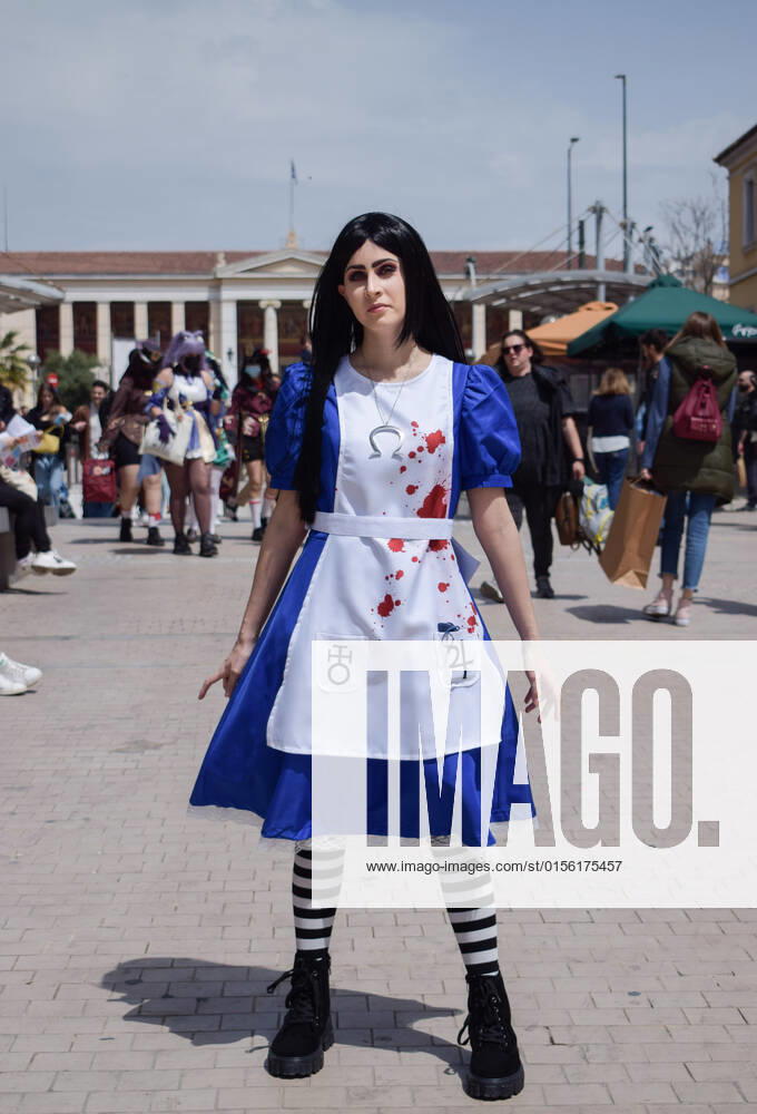 Cosplayers bring their favorite characters to life during Comic book festival in Athens Cosplayers dressed as their favourite comic book characters stand for a photo during Comicdom Con Festival, a three-day comics event organized by non-profit organizations. Athens Greece