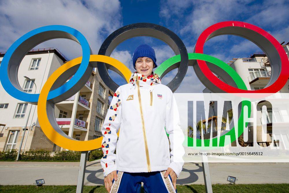 Speedskater Martina Sablikova poses in front of the Czech Olympic House in Olympic Venue in Sochi, Russia, on February 4, 2014. (CTKxPhoto RomanxVondrous) CTKPhotoP201402040524801 vnd 1