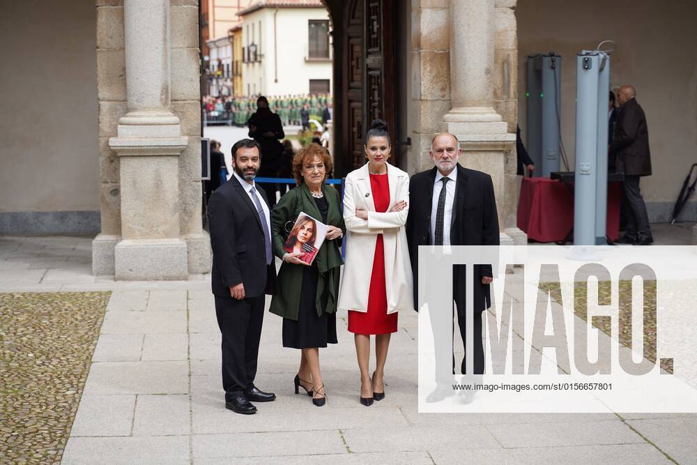 King Felipe and Queen Letizia at the Miguel de Cervantes awards ceremony in Alcala de Henares, Madrid, April 22, 2022 Cordon Press