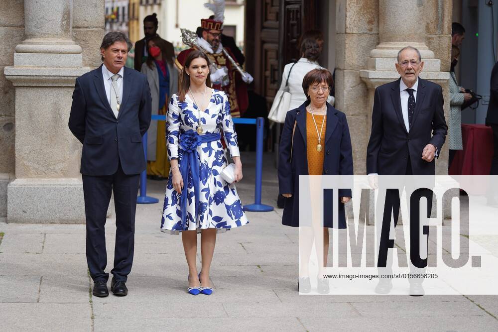 King Felipe and Queen Letizia at the Miguel de Cervantes awards ceremony in Alcala de Henares, Madrid, April 22, 2022 Cordon Press