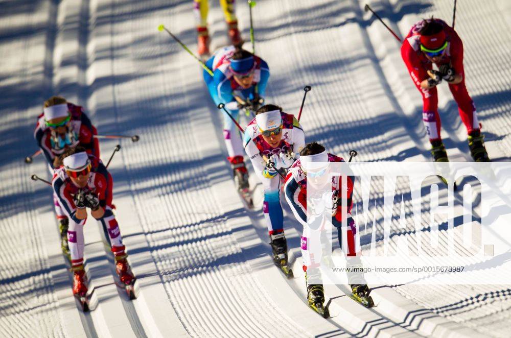 , Biathlon- und Langlaufzentrum Laura , Skiathlon über je 7,5 Kilometer in der klassischen und der freien Technik im Bild: Marit Björgen (Norwegen)