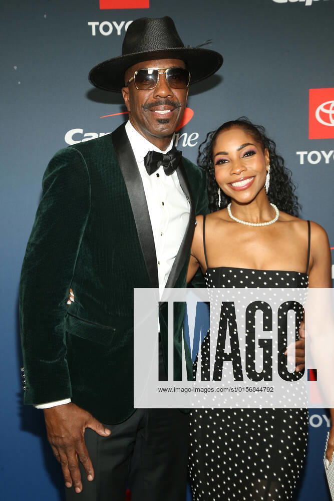HOLLYWOOD, CA - APRIL 23: J.B. Smoove and Shahidah Omar at the 2022 Trumpet Awards at the Dolby Theatre in Hollywood, California on April 23, 2022.