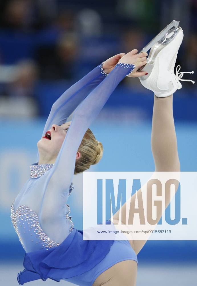 (140209) -- SOCHI, Feb. 9, 2014 (Xinhua) -- Gracie Gold of the United States performs during free program ladies of figure skating team event at the Sochi 2014 Winter Olympic Games in Sochi, Russia, Feb. 9, 2014. (Xinhua Wang Lili) (SP)OLY-RUSSIA-SOCHI-FIGURE SKATING-TEAM FREE PROGRAM LADIES