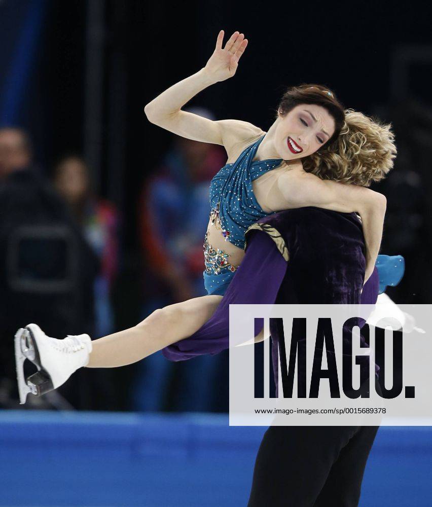 (140209) -- SOCHI, Feb. 9, 2014 (Xinhua) -- Meryl Davis (L) and Charlie White of the United States perform during the team ice dance free dance competition of figure skating event in the Sochi 2014 Winter Olympic Games in Sochi, Russia, Feb. 9, 2014. The United States ranked the third of the event. (Xinhua Wang Lili) (SP)OLY-RUSSIA-SOCHI-FIGURE SKATING-TEAM