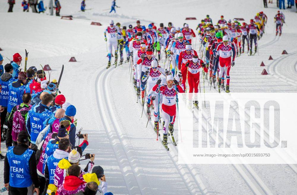 , Biathlon- und Langlaufzentrum Laura , Skiathlon über je 15 Kilometer in der klassischen und der freien Technik , Männer im Bild: Skiathlon über je 15 Kilometer in der klassischen und der freien Technik