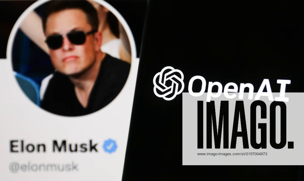 Elon Musk Business Photo Illustrations OpenAI logo displayed on a phone screen and Elon Musk s Twitter account displayed on a screen in the background are seen in this illustration photo taken in Poland on April 24, 2022. (Photo illustration by Jakub Porzycki NurPhoto) Sulkow Poland
