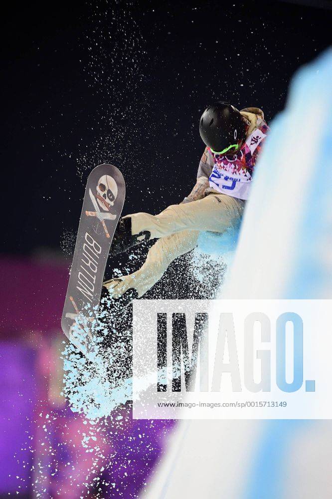 Feb. 11, 2014 - Sochi, Russia - Shaun White (USA) crashes during competition in the finals of the Men s Halfpipe at the 2014 Winter Olympics in Sochi. Men s Halfpipe - Sochi 2014 - ZUMAw10