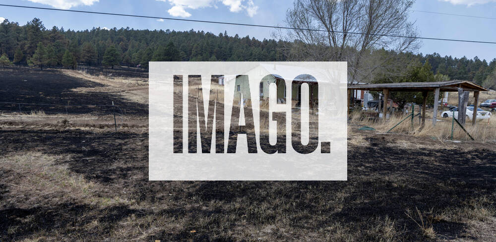 USA, Waldbrand in New Mexico April 27, 2022, USA: Hermit Peak Fire burned through the area near the San Miguel and Mora County line north of Sapello. Phot shot Wednesday, April 26, 2022. USA - ZUMAab1_ 20220427_zaf_ab1_018