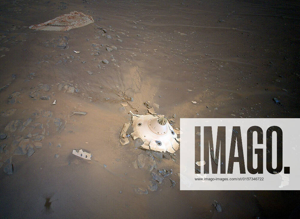 These amazing images, published Wednesday (27April2022) show NASA?s Ingenuity Mars Helicopter surveying the debris of both the parachute that helped the agency?s Perseverance rover land on Mars and the cone-shaped backshell that protected the rover in deep space and during its fiery descent toward the Martian surface on Feb. 18, 2021. Engineers with the Mars Sample Return program asked whether Ingenuity could provide this perspective. What resulted were 10 aerial colour images taken 19 April during Ingenuity?s Flight 26. NASA extended Ingenuity flight operations to perform pioneering flights such as this, said Teddy Tzanetos, Ingenuity?s team lead at NASA?s Jet Propulsion Laboratory in Southern California. Every time we
