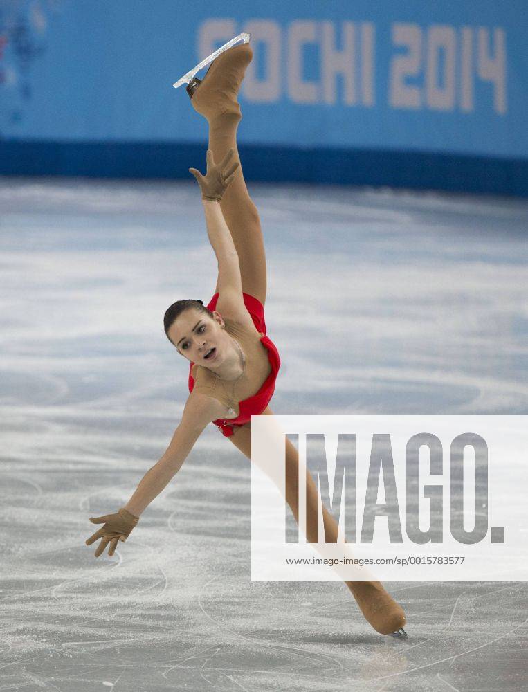 Feb. 19, 2014 - Sochi, Russia - Adelina Sotnikova of Russia perform in the Ladies Short Program at the Iceberg Skating Palace during the Sochi 2014 Winter Olympic in Sochi, Russia. Womens Figure Skating - Sochi 2014 - ZUMAj89