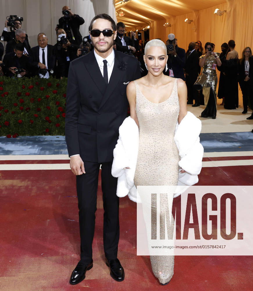 Kim Kardashian and Pete Davidson arrive on the red carpet for The Met Gala at The Metropolitan Museum of Art celebrating the Costume Institute opening of In America: An Anthology of Fashion in New York City on Monday, May 2, 2022. NYP20220502207 JOHNxANGELILLO