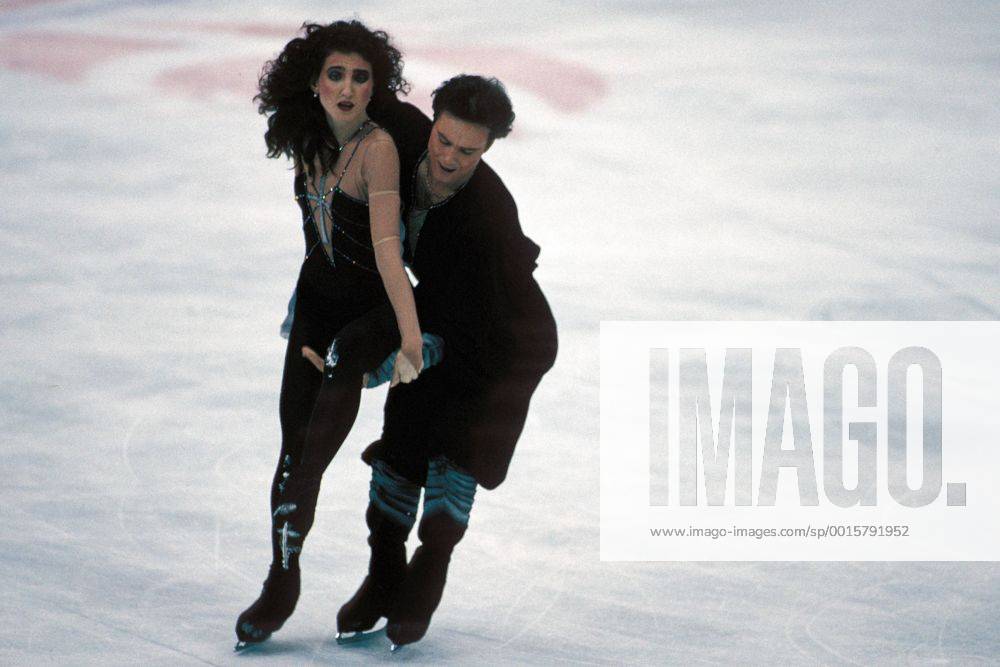 Olympische Winterspiele in Albertville, Eistanz: Marina Klimowa und Sergei Ponomarenko (GUS)