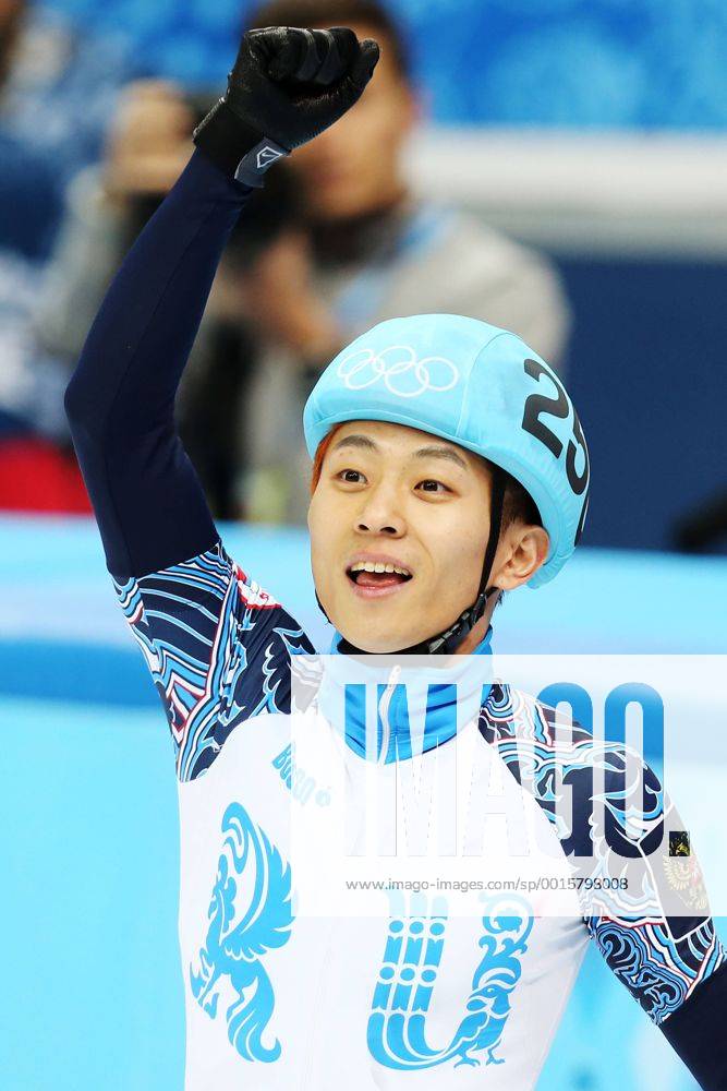 The XXII Winter Olympic Games 2014 in Sotchi, Olympics - Olympische Winterspiele Sotschi 2014, Men s 500m Short Track Finals, Victor An RUS, Russia, Russland, Christiansx