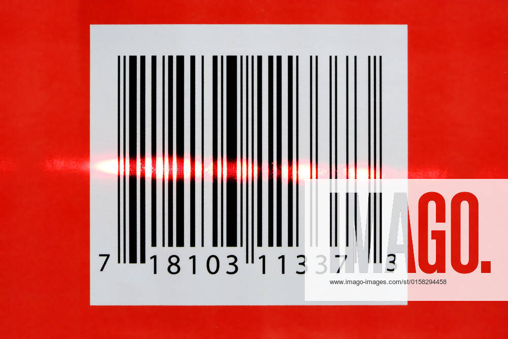 A red Laser reading a barcode , 2182497.jpg, upc, bar, code, scanning, barcode, laser, scanner, scan, product, white, lines, black, red, number, checkout, retail, technological, coding,