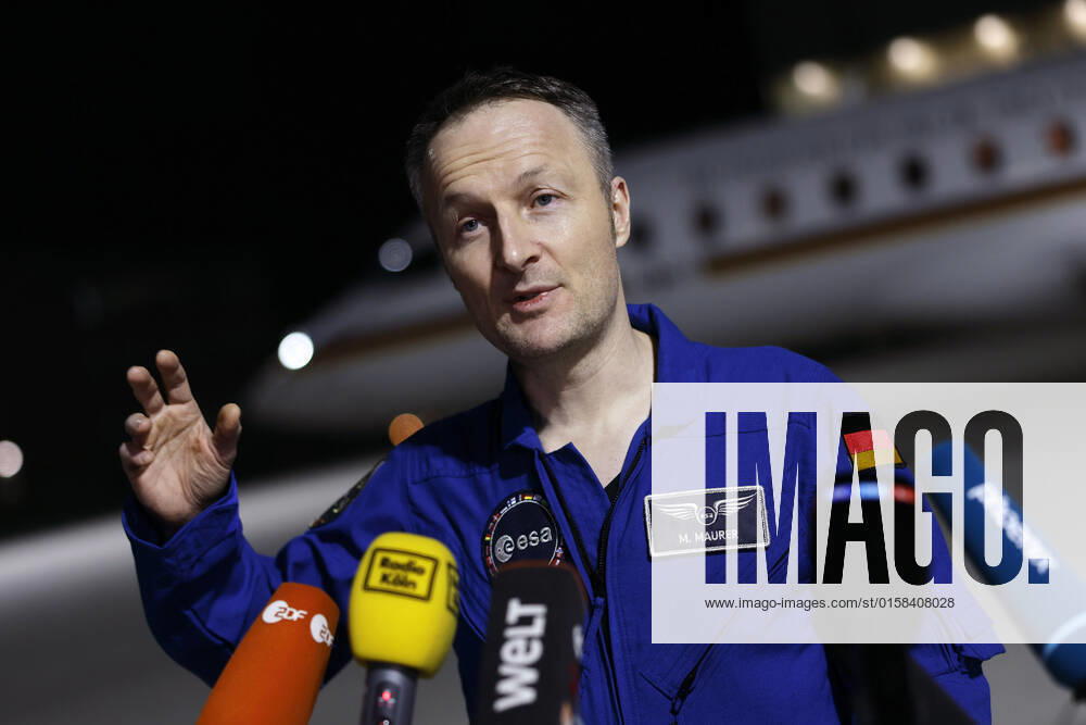 German astronaut Matthias Maurer returns to Germany after his mission on the International Space Station ISS The astronaut of the European Space Agency ESA was the twelfth German in the cosmos Early Saturday morning, his plane landed in the military section of Cologne Bonn Airport Cologne, 07 05 2022 NRW Germany