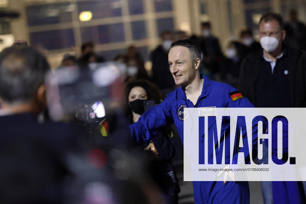 German astronaut Matthias Maurer returns to Germany after his mission on the International Space Station ISS The astronaut of the European Space Agency ESA was the twelfth German in the cosmos Early Saturday morning, his plane landed in the military section of Cologne Bonn Airport Cologne, 07 05 2022 NRW Germany