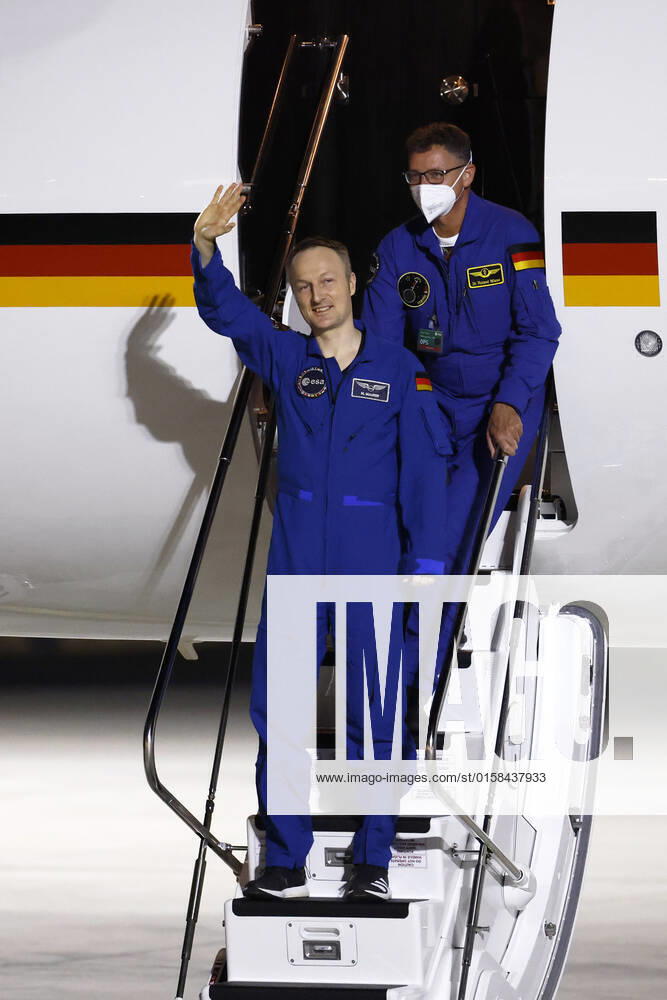 German astronaut Matthias Maurer returns to Germany after his mission on the International Space Station ISS The astronaut of the European Space Agency ESA was the twelfth German in the cosmos Early Saturday morning, his plane landed in the military section of Cologne Bonn Airport Cologne, 07 05 2022 NRW Germany