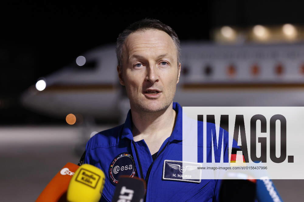 German astronaut Matthias Maurer returns to Germany after his mission on the International Space Station ISS The astronaut of the European Space Agency ESA was the twelfth German in the cosmos Early Saturday morning, his plane landed in the military section of Cologne Bonn Airport Cologne, 07 05 2022 NRW Germany