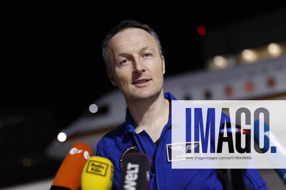 German astronaut Matthias Maurer returns to Germany after his mission on the International Space Station ISS The astronaut of the European Space Agency ESA was the twelfth German in the cosmos Early Saturday morning, his plane landed in the military section of Cologne Bonn Airport Cologne, 07 05 2022 NRW Germany