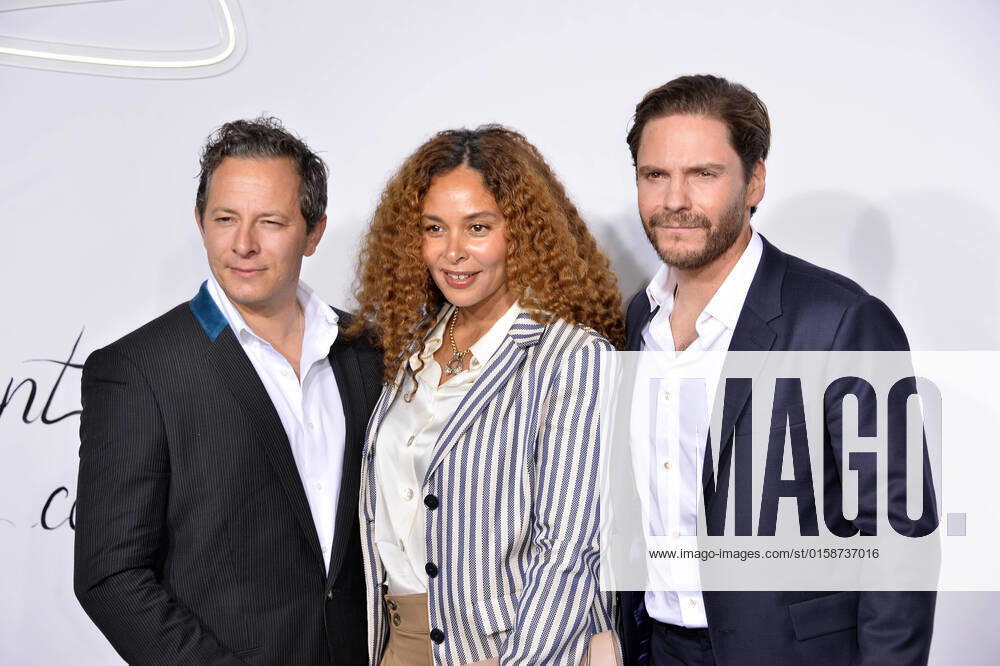 Tristan Puetter , Joy Denalane and Daniel Bruehl Montblanc House Opening Event House Montblanc Hamburg 10 05 2022