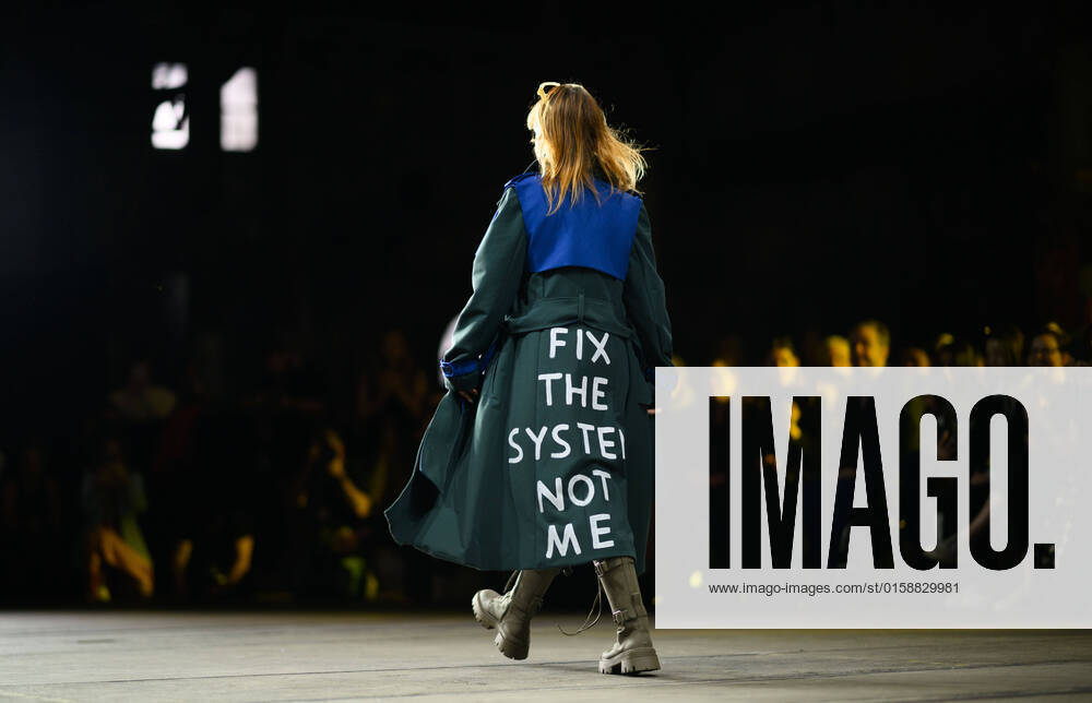 AUSTRALIAN FASHION WEEK, A model on the runway during the Adaptive Clothing Collective fashion show at Australian Fashion Week 2022 in Sydney, Thursday, May 12, 2022. ( NO ARCHIVING, , NO USE IN BOOKS WITHOUT CONSENT SYDNEY NSW AUSTRALIA