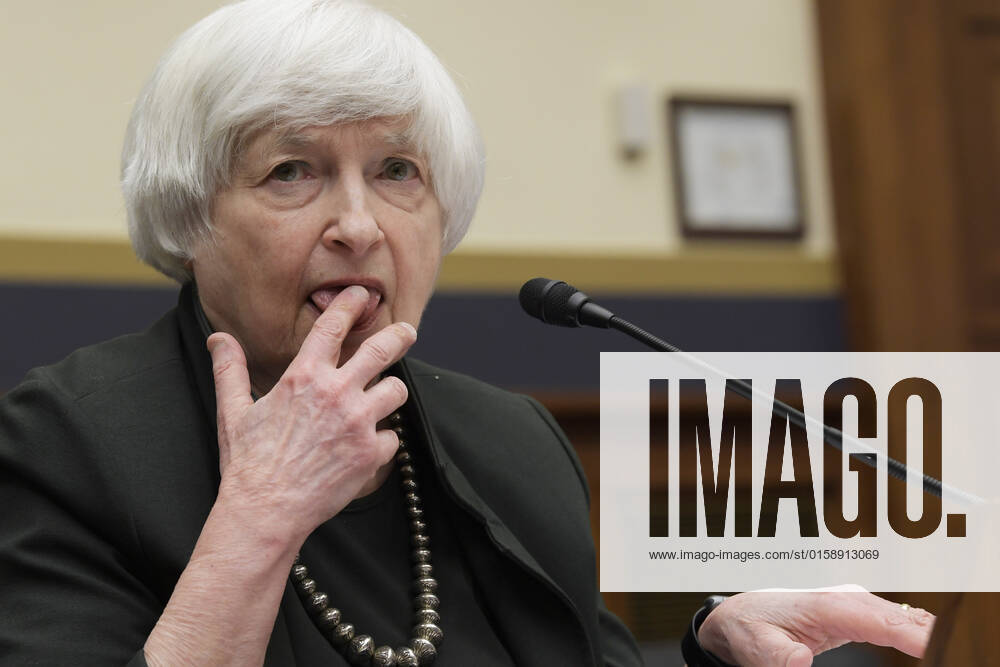 Secretary of the Treasury Janet Yellen testifies before the House Financial Services Full Committee during a hearing about The Annual Report of the Financial Stability Oversight Council at Rayburn HOB Capitol Hill in Washington DC, USA. Washington United States - ZUMAs197 20220512_zaa_s197_159