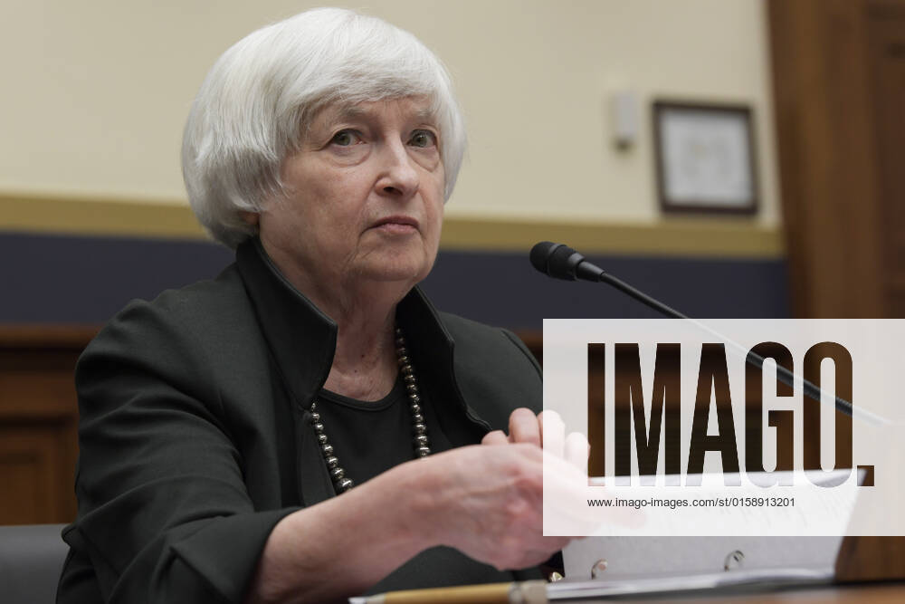 Secretary of the Treasury Janet Yellen testifies before the House Financial Services Full Committee during a hearing about The Annual Report of the Financial Stability Oversight Council at Rayburn HOB Capitol Hill in Washington DC, USA. Washington United States - ZUMAs197 20220512_zaa_s197_155