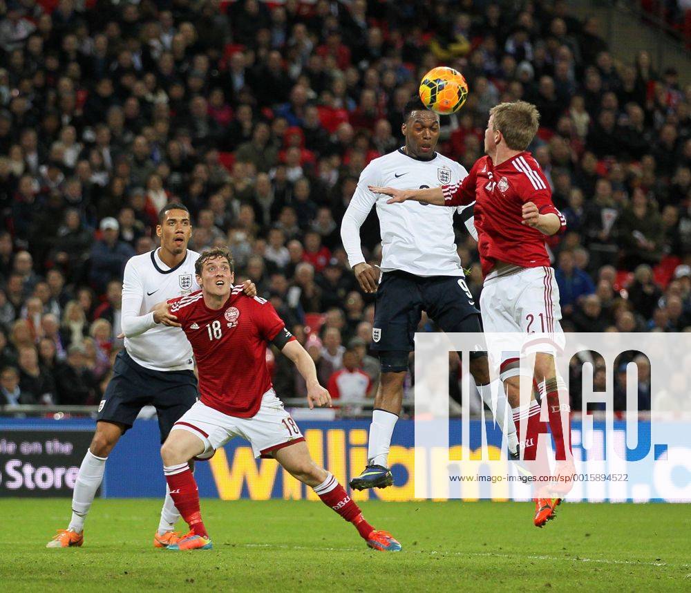 England s Daniel Sturridge scoring his sides opening goal England v Denmark - International Friendly - Wembley Stadium - London - England - 05 03 2014 - Pic David Klein Sportimage .