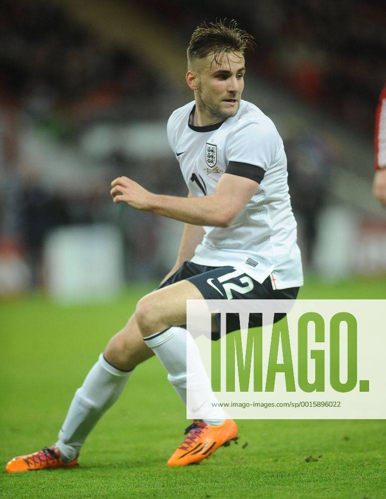 Football - 2014 International Friendly - England vs. Denmark England s debut boy Luke Shaw at Wembley. COLORSPORT ANDREW COWIE