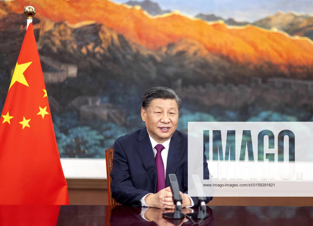 (220518) -- BEIJING, May 18, 2022 -- Chinese President Xi Jinping addresses the conference of the 70th anniversary of the China Council for the Promotion of International Trade and the Global Trade and Investment Promotion Summit via video link, May 18, 2022. ) CHINA-XI JINPING-CCPIT-70TH ANNIVERSARY-ADDRESS(CN) LixXueren