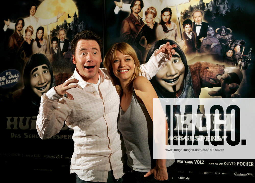 German actors Michael Bully Herbig, left, and Heike Makatsch, right, photographed in Munich, Bavaria, on May 15, 2006.