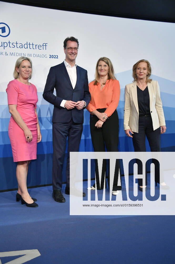 Christine Strobl, Hendrik Wüst, Tina Hassel and Patricia Schlesinger at the ARD Capital Meeting 2022 in the ARD Capital Studio Berlin, 19 05 2022 Foto:xN.xKubelkax xFuturexImage