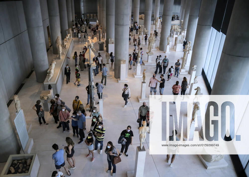 Tourists and locals visit the Acropolis Museum in Athens during International Museum Day Tourists and locals visit the Acropolis Museum in Athens and enjoy free entrance as part of the celebrations on International Museum Day. Athens Greece