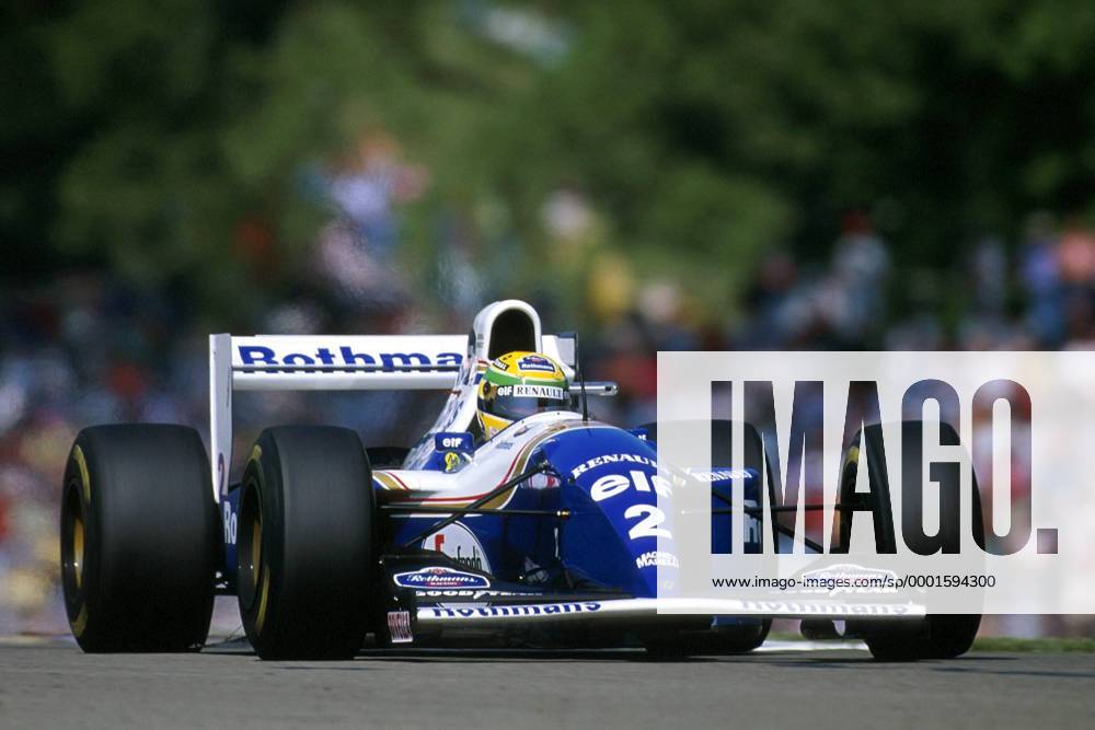 Ayrton Senna (Brasilien Williams Renault) in seinem Boliden Motorsport Grand Prix Herren Großer Preis von San Marino 1994, Formel 1 Weltmeisterschaft, F1, F, GP, WM Einzelbild Imola