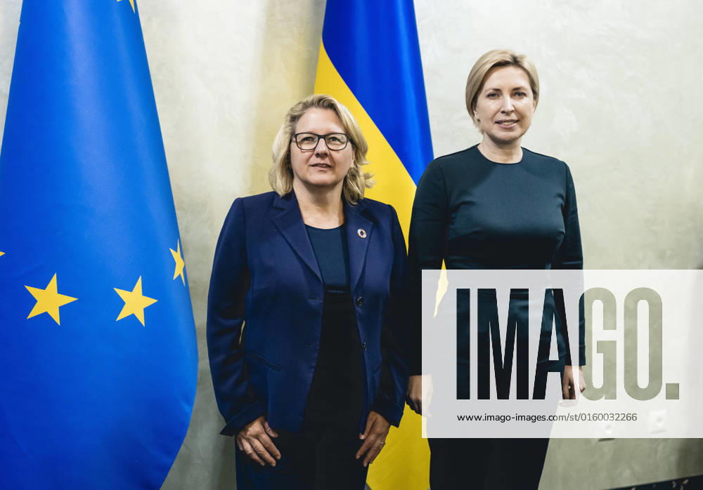 German Development Minister Svenja Schulze SPD meets Vice Prime Minister and Minister for the Reintegration of Occupied Territories, Iryna Vereshchuk Kiev, 27 05 2022 Kiev Ukraine