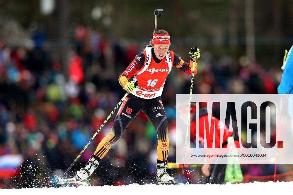 BIATHLON - IBU WC Oslo OSLO,NORWEGEN,23.MAR.14 - BIATHLON - IBU Weltcup Finale, 12,5km Massenstart der Damen. Bild zeigt Laura Dahlmeier (GER).