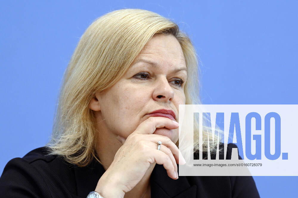 Nancy Faeser at the Federal Press Conference for the presentation of the 2021 Report on the Protection of the Constitution in the House of the Federal Press Conference Berlin, 07 06 2022 Foto:xF.xFuturexImage