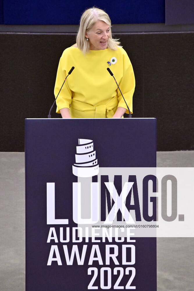 Evelyn Regner at the award ceremony of the Lux Audience Award 2022 in the plenary hall of the European Parliament Strasbourg, 08 06 2022 Foto:xD.xAnoraganingrumx xFuturexImage