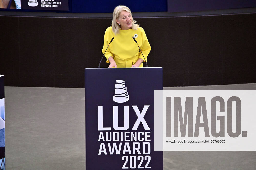 Evelyn Regner at the award ceremony of the Lux Audience Award 2022 in the plenary hall of the European Parliament Strasbourg, 08 06 2022 Foto:xD.xAnoraganingrumx xFuturexImage