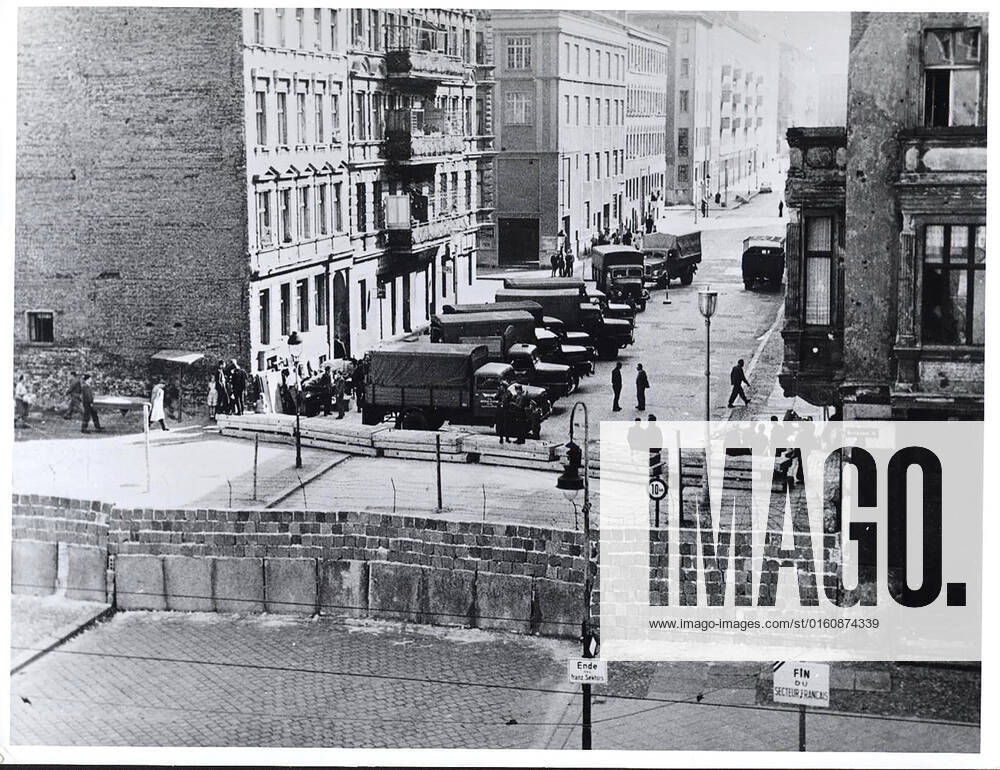 East German Army Trucks Line Up to Move Furniture Out of Houses Along Bernauer Strasse in Berlin 1062_05_M_-12867-