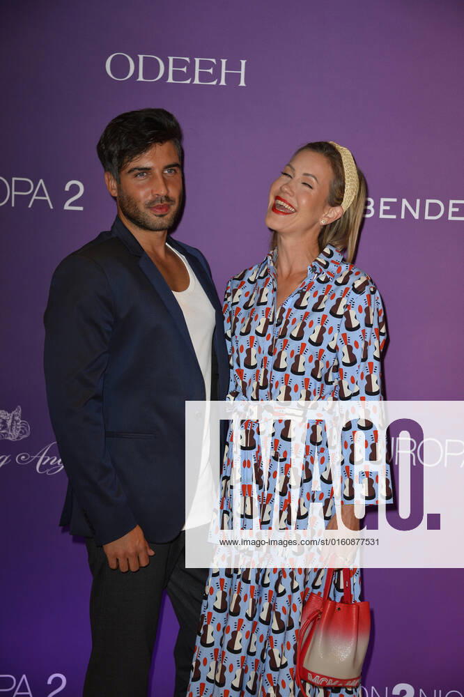 Wolke Hegenbarth with partner Oliver Vaid Fashion2Night on the MS EUROPA 2 ship Hamburg 10 June 2022