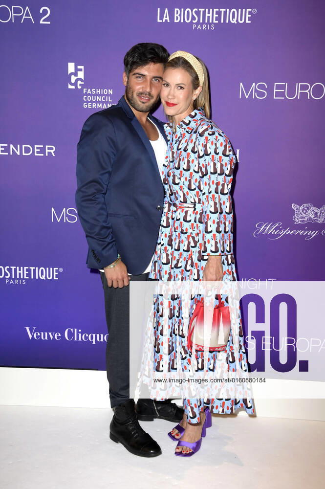 Wolke Hegenbarth with partner Oliver Vaid at Fashion2Night with fashion shows by Odeeh and Fassbender with their Cruise Collections individually designed for MS Europa 2 on MS Europa 2 Hamburg, 10 06 2022 Foto:xF.xFuturexImage