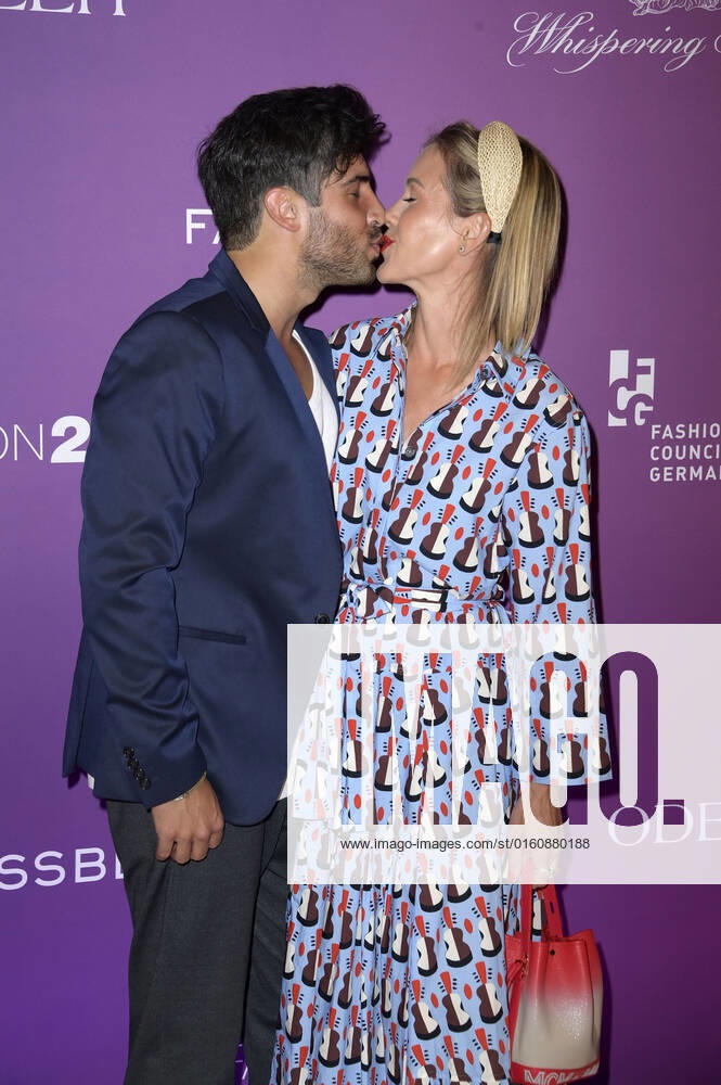 Wolke Hegenbarth with partner Oliver Vaid at Fashion2Night with fashion shows by Odeeh and Fassbender with their Cruise Collections individually designed for MS Europa 2 on MS Europa 2 Hamburg, 10 06 2022 Foto:xF.xFuturexImage
