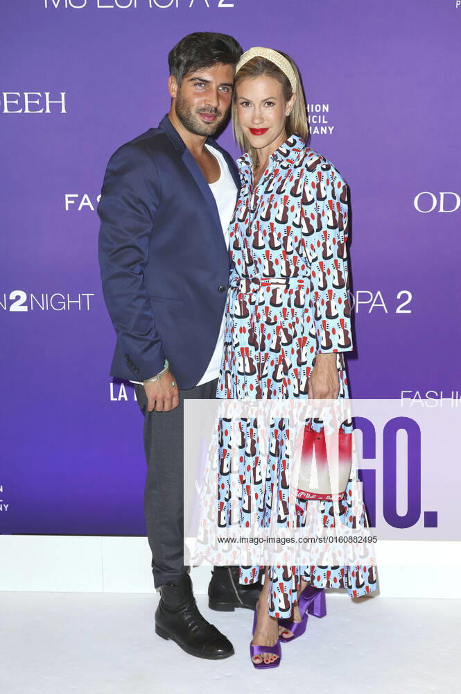 Wolke Hegenbarth with partner Oliver Vaid at Fashion2Night with fashion shows by Odeeh and Fassbender with their Cruise Collections individually designed for MS Europa 2 on MS Europa 2 Hamburg, 10 06 2022 Foto:xFuturexImage