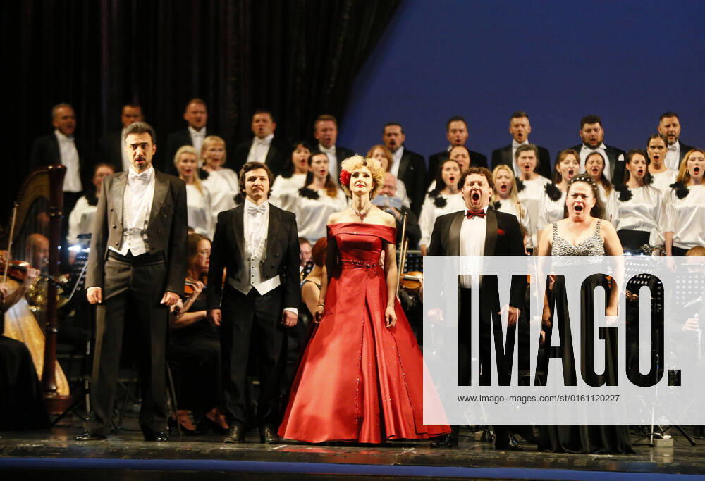 The Odesa Opera Theatre Opened Its Doors To Visitors, For The First Time Since The Russian Invasion In Ukraine Ukrainians artists perform during the first concert, since the beginning of the Russian invasion in Ukraine, at the Odesa National Academic Opera and Ballet Theatre in Odesa, Ukraine 17 June 2022. The Odesa National Academic Opera and Ballet Theatre opened its doors to visitors again, for the first time since the Russian invasion in Ukraine, and resumes showing their performances and concerts. The first concerts Opera Gala , Ballet Gala and the opera A Zaporozhian Beyond the Danube are dedicated to Ukrainian Army. Odesa Ukraine