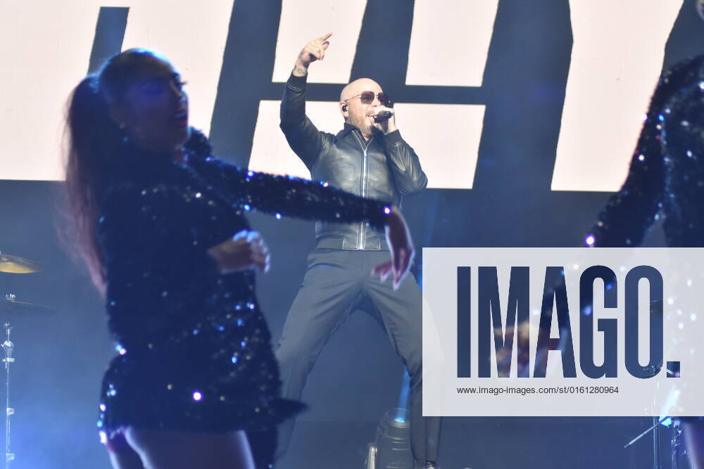 **ARCHIVE** June 18, 2022, New York, USA: Pitbull performs at 103.5 KTU s KTUphoria concert at Northwell Health at Jones Beach Theater in Wantagh, New York.