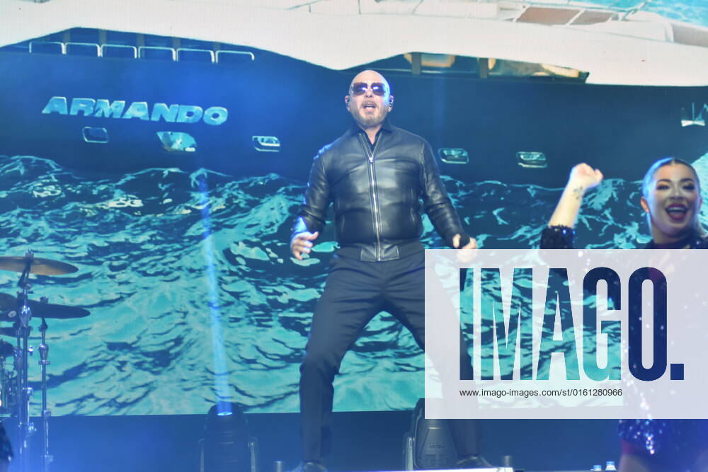 **ARCHIVE** June 18, 2022, New York, USA: Pitbull performs at 103.5 KTU s KTUphoria concert at Northwell Health at Jones Beach Theater in Wantagh, New York.